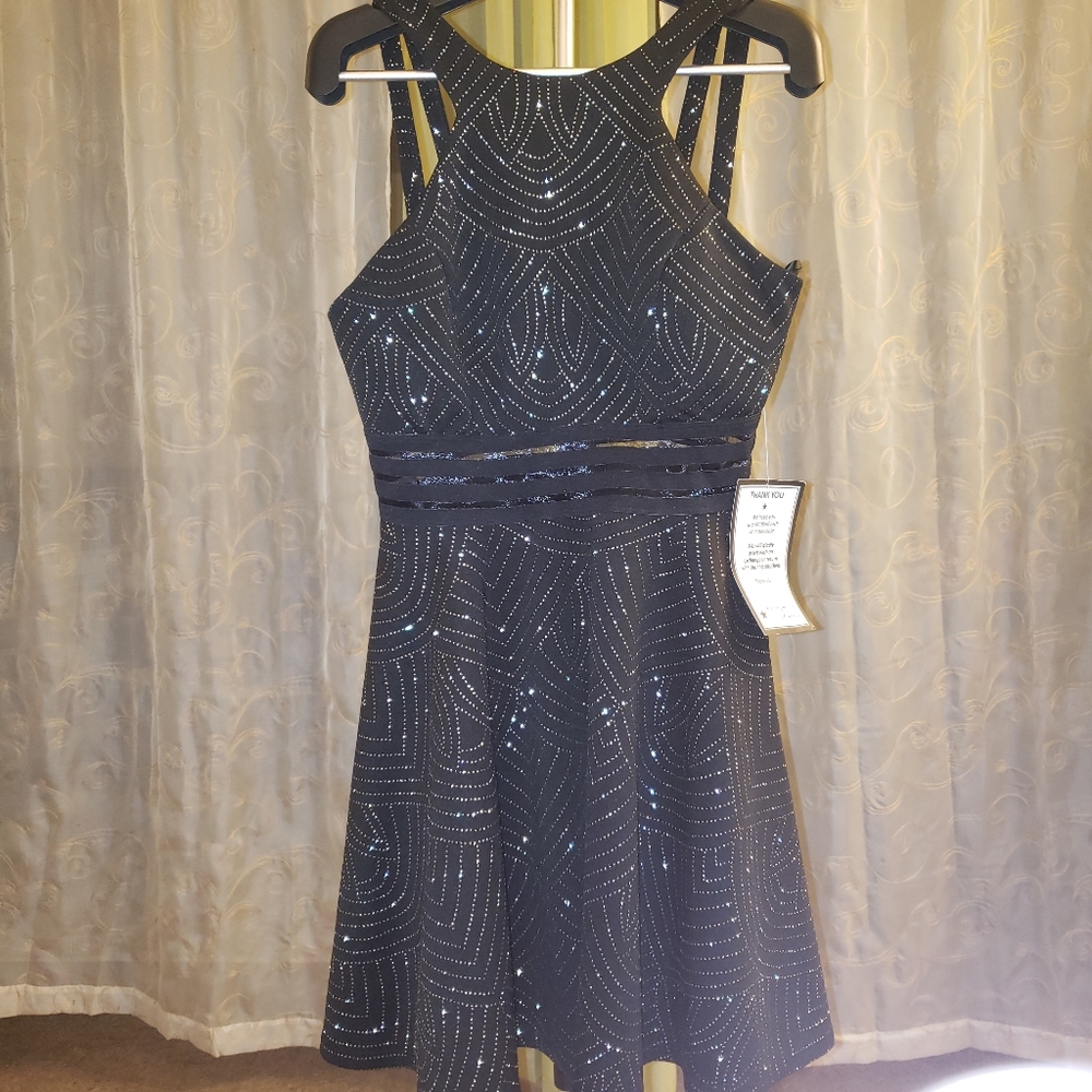 City studio little black prom dress